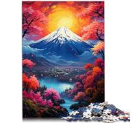 Rompecabezas para adultos, 2000 piezas, paisaje del monte Fuji, Japón, rompecabezas, regalos, interacción entre padres e hijos, 27.56 x 39.37 pulgadas, adecuado para adolescentes mayores de 14 años