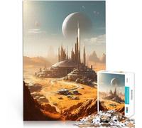 Rompecabezas para Adultos 2000 Piezas Paisaje Urbano del Planeta Rojo, Marte desafío Educativo Interacción Entre Padres e Hijos 70x100cm