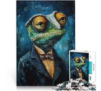 Rompecabezas para Adultos 2000 Piezas Pintura de camaleón con Traje Hecho de cartón para y a Partir de 14 años Juego Intelectual Regalo Divertido para la Familia tamaño:70x100cm
