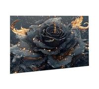 Rompecabezas para Adultos, 2000 Piezas, Puzzle de Madera Desafiante, Obra de Arte de Juego, Rompecabezas Juego De Manos DecoracióN Familiar, Pasatiempo Creativo, Regalo Rosa Negra 70.5X99.5cm fr0-1177