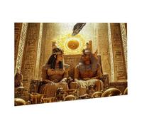 Rompecabezas para Adultos, 2000 Piezas, Puzzle de Madera Desafiante, Obra de Arte de Juego, Rompecabezas Juego Decor, Pasatiempo Creativo, El Dios del Sol Egipcio La Y Cleopatra 70.5X99.5cm fr0-785
