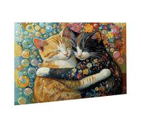 Rompecabezas para Adultos, 2000 Piezas, Puzzle de Madera Desafiante, Obra de Arte de Juego, Rompecabezas Juego De Manos DecoracióN Familiar, Pasatiempo Creativo, Regalo Pareja Gato 70.5X99.5cm fr0-511