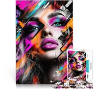 Rompecabezas para Adultos 2000 Piezas Retrato Abstracto de Arte Pop Análisis y lógica con Piezas de Formas aleatorias Que se entrelazan Completamente 70x100cm