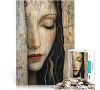 Rompecabezas para Adultos 2000 Piezas Rostro de Mujer en Madera Juguete Educativo de Aprendizaje Mejorar el Amor Entre Parejas 70x100cm