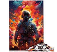 Rompecabezas para adultos 2000 piezas Soldado synthwave Decoración del hogar Puzzle Juguetes para la decoración del hogar 27.56" x 39.37" para adolescentes de 14 años y mayores