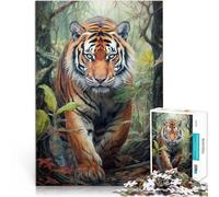 Rompecabezas para Adultos 2000 Piezas Tigre Hecho de cartón Apto para Personas Mayores de 14 años. Interacción Entre Padres e Hijos Regalos interesantes para Reducir el estrés tamaño：70x100cm