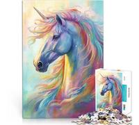 Rompecabezas para Adultos 2000 Piezas Unicornio Caballo Fantasía Juguetes de Entretenimiento Familiar Regalo de Obra de Arte 70x100cm
