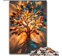 Rompecabezas para Adultos, 2000 Piezas, vidrieras, árbol, para Mayores de 14 años, Juegos educativos para Adultos y Adolescentes, Obra de Arte, Regalo, 70x100cm
