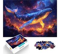 Rompecabezas para Adultos 2000 “Pintura de Ballena cósmica” Hecho de Papel,para Mayores de 14 años Juguetes educativos de Aprendizaje Juegos Familiares Regalos de Juegos de Navidad。tamaño:70x100cm