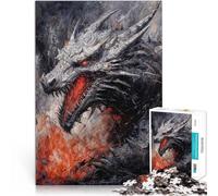 Rompecabezas para Adultos 2000 Rompecabezas Dragón ~ Hecho de Papel，para y a Partir de 14 años Decoración del hogar Regalo de cumpleaños de Navidad。tamaño：70x100cm/27.5x39.3pulgada