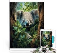 Rompecabezas para Adultos 2000 Rompecabezas “Koala en el Bosque” Hecho de Papel，para Mayores de 14 años Hermoso Juego de diseñoHermoso Juego de diseño Colección de Artistas, Bellas Artes。