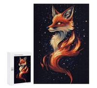 Rompecabezas para Adultos 300 PCS Aesthetic Mysterious Fox Rompecabezas para Adultos Juegos Familiares Corte De Precisión Cumpleaños Y Navidad 300 PCS