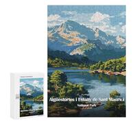 Rompecabezas para Adultos 300 PCS Aigüestortes I Estany De Sant Maurici Rompecabezas para Adultos Juego De Ingenio Desafío Difícil 300 PCS