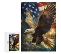 Rompecabezas para Adultos 300 PCS American Bald Eagle Rompecabezas para Adolescentes Juego De Ingenio Análisis Y Lógica 300 PCS