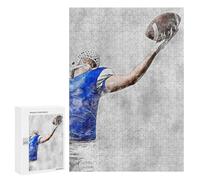 Rompecabezas para Adultos 300 PCS American Football 3 Rompecabezas para Adultos Alivia El Estrés Desafíos para Completar Rompecabezas Juegos Familiares 300 PCS