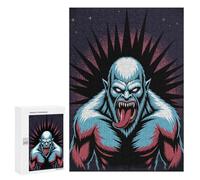 Rompecabezas para Adultos 300 PCS Angry Yeti Illustration with Cosmic Background Rompecabezas para Adultos Juegos Familiares Alivia El Estrés Regalo De Cumpleaños, Regalos, 300 PCS