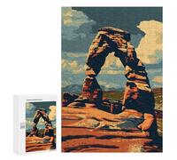Rompecabezas para Adultos 300 PCS Arches National Park Rompecabezas para Adultos Juegos Familiares Alivia El Estrés Regalo De Cumpleaños, Regalos, 300 PCS