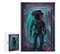 Rompecabezas para Adultos 300 PCS Astronaut Space Portal Rompecabezas para Adolescentes Juegos Relajantes Regalos para Mujeres Cumpleaños Y Navidad 300 PCS