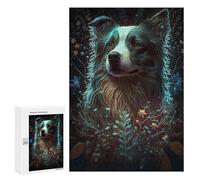 Rompecabezas para Adultos 300 PCS Australian Shepherd Dog Rompecabezas para Adultos Juegos Divertidos Decoración Desafiante De Completar 300 PCS