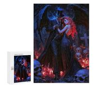 Rompecabezas para Adultos 300 PCS Baron Samedi and Maman Brigitte Gothic Romance in A Graveyard Rompecabezas Juegos Relajantes Análisis Y Lógica Cumpleaños Y Navidad 300 PCS