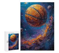 Rompecabezas para Adultos 300 PCS Basketball in Space Rompecabezas para Adultos Juegos Familiares Corte De Precisión Cumpleaños Y Navidad 300 PCS