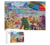 Rompecabezas para Adultos 300 PCS Beach Fun Adventure Puzzle Rompecabezas para Adultos Juguete Decoración De Pared Regalos para Mujeres Gran Regalo para Juegos 300 PCS
