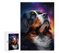 Rompecabezas para Adultos 300 PCS Bernese Mountain Galaxy Do Rompecabezas para Adultos Juego Práctico Mejora La Memoria Regalos para Amigos Y Familiares 300 PCS