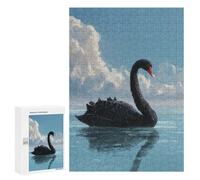 Rompecabezas para Adultos 300 PCS Black Swan Painting Rompecabezas para Adultos, Divertidos Y con Humor para Cumpleaños, Navidad, Regalos De Cumpleaños 300 PCS