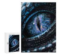 Rompecabezas para Adultos 300 PCS Blue Dragon Eye Rompecabezas para Adolescentes Juego De Ingenio Análisis Y Lógica 300 PCS