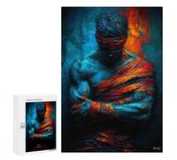 Rompecabezas para Adultos 300 PCS Bound by Fire and Ice - Expressionist Figure Rompecabezas para Adultos Juegos Divertidos Decoración Desafiante De Completar 300 PCS