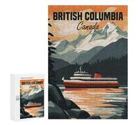 Rompecabezas para Adultos 300 PCS British Columbia Rompecabezas para Adultos Juegos Familiares Regalo De Cumpleaños Regalos De Cumpleaños 300 PCS