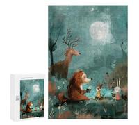 Rompecabezas para Adultos 300 PCS Campfire Stories - Cozy Forest Friends Rompecabezas para Adultos Juegos Familiares Alivia El Estrés Regalo De Cumpleaños, Regalos, 300 PCS
