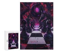 Rompecabezas para Adultos 300 PCS Chessboard with Dark Portal Rompecabezas para Adultos Juegos Relajantes Mejora La Memoria Difícil Y Desafiante 300 PCS