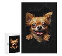 Rompecabezas para Adultos 300 PCS Chihuahua Rompecabezas para Adultos Juego De Ingenio Desafío Difícil 300 PCS