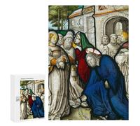 Rompecabezas para Adultos 300 PCS Christ and The Woman Rompecabezas para Adultos Juegos Familiares Corte De Precisión Cumpleaños Y Navidad 300 PCS