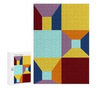Rompecabezas para Adultos 300 PCS Colorful Geometric 22 Rompecabezas para Adultos Juego Práctico Mejora La Memoria Regalos para Amigos Y Familiares 300 PCS