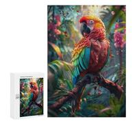 Rompecabezas para Adultos 300 PCS Colorful Jungle Parrot Rompecabezas para Adultos Juegos Divertidos Decoración Desafiante De Completar 300 PCS