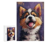 Rompecabezas para Adultos 300 PCS Cute and Joyful Puppy Art Rompecabezas para Adultos Juegos Familiares Regalo De Cumpleaños Regalos De Cumpleaños 300 PCS