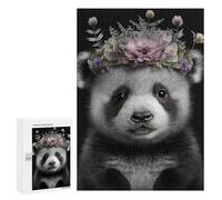 Rompecabezas para Adultos 300 PCS Cute Baby Fluffy Panda Rompecabezas para Adultos Juegos Familiares Alivia El Estrés Regalo De Cumpleaños, Regalos, 300 PCS