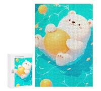 Rompecabezas para Adultos 300 PCS Cute Bear Floating Balls Rompecabezas para Adultos Juegos Familiares Regalo De Cumpleaños Regalos De Cumpleaños 300 PCS
