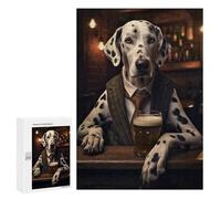 Rompecabezas para Adultos 300 PCS Dalmatian in The Pub Rompecabezas para Adultos Juegos Relajantes Mejora La Memoria Cumpleaños Y Navidad 300 PCS