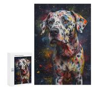 Rompecabezas para Adultos 300 PCS Dalmatian Painting Rompecabezas para Adolescentes Juegos Familiares Difícil Difícil 300 PCS