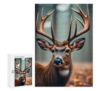 Rompecabezas para Adultos 300 PCS Deer Face Rompecabezas para Adultos Juegos Relajantes Mejora La Memoria Cumpleaños Y Navidad 300 PCS