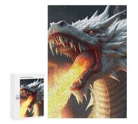 Rompecabezas para Adultos 300 PCS Dragon Breath Fire Artwork Rompecabezas para Adultos Juegos Familiares Corte De Precisión Cumpleaños Y Navidad 300 PCS