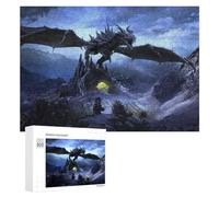 Rompecabezas para Adultos 300 PCS Dragon'S Lair in The Mountains Rompecabezas para Adolescentes Juego De Ingenio Carrera De Velocidad De Manos Regalos De Cumpleaños Y Únicos 300 PCS