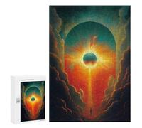 Rompecabezas para Adultos 300 PCS Eclipse Stairway to Heaven Rompecabezas para Adultos Juegos Familiares Corte De Precisión Cumpleaños Y Navidad 300 PCS