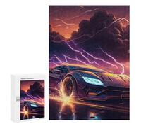 Rompecabezas para Adultos 300 PCS Electric Storm Speedster-4 Rompecabezas para Adultos Juegos Relajantes Decoración De Pared Regalos para Amigos Y Familiares 300 PCS