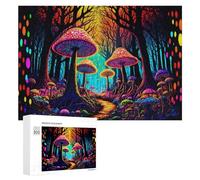 Rompecabezas para Adultos 300 PCS Enchanted Mushroom Forest Rompecabezas para Adultos Juguete Decoración De Pared Regalos para Mujeres Gran Regalo para Juegos 300 PCS
