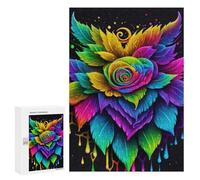 Rompecabezas para Adultos 300 PCS Enchanted Rose Garden Rompecabezas para Adolescentes Desafío Educativo para Aliviar El Estrés Cumpleaños 300 PCS