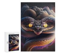 Rompecabezas para Adultos 300 PCS Enchanted Serpent Portrait Rompecabezas para Adolescentes Juego De Ingenio Análisis Y Lógica 300 PCS